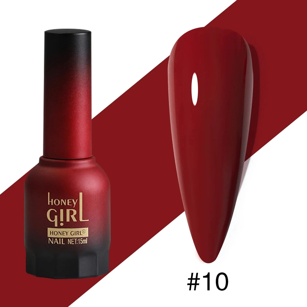 Honey Girl - «Hot Valentines Brennende Kjærlighet» - 24 Rød Farger Komplett Sett - Shellac/Gelelakk
