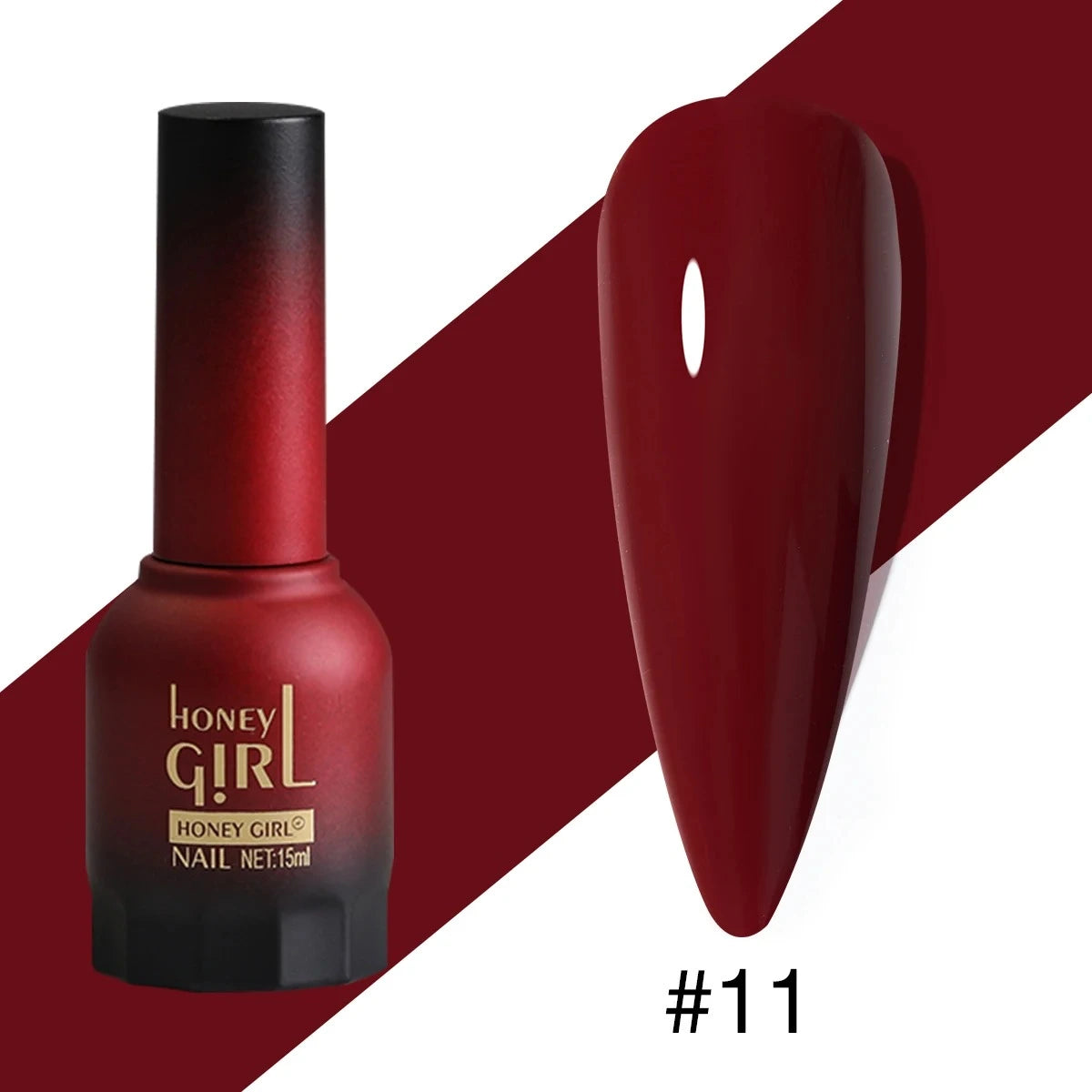 Honey Girl - «Hot Valentines Brennende Kjærlighet» - 24 Rød Farger Komplett Sett - Shellac/Gelelakk