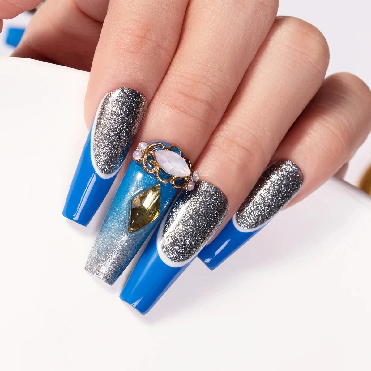 Honey Girl Platinum Shine Sett - 48 Glitter Farger - Shellac/Gelelakk