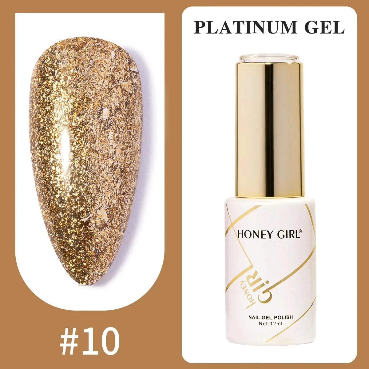 Honey Girl Platinum Shine Sett - 48 Glitter Farger - Shellac/Gelelakk