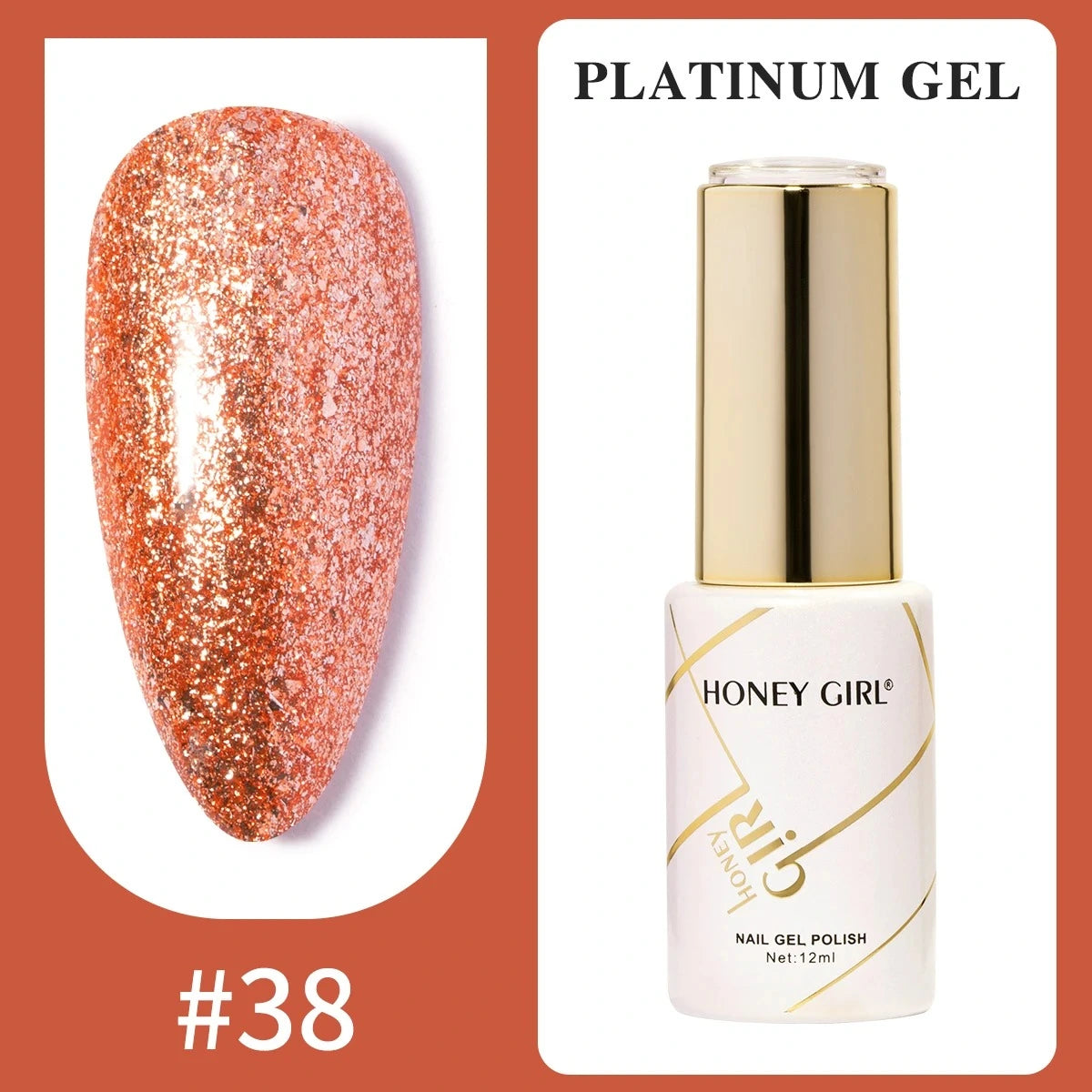 Honey Girl Platinum Shine Sett - 48 Glitter Farger - Shellac/Gelelakk