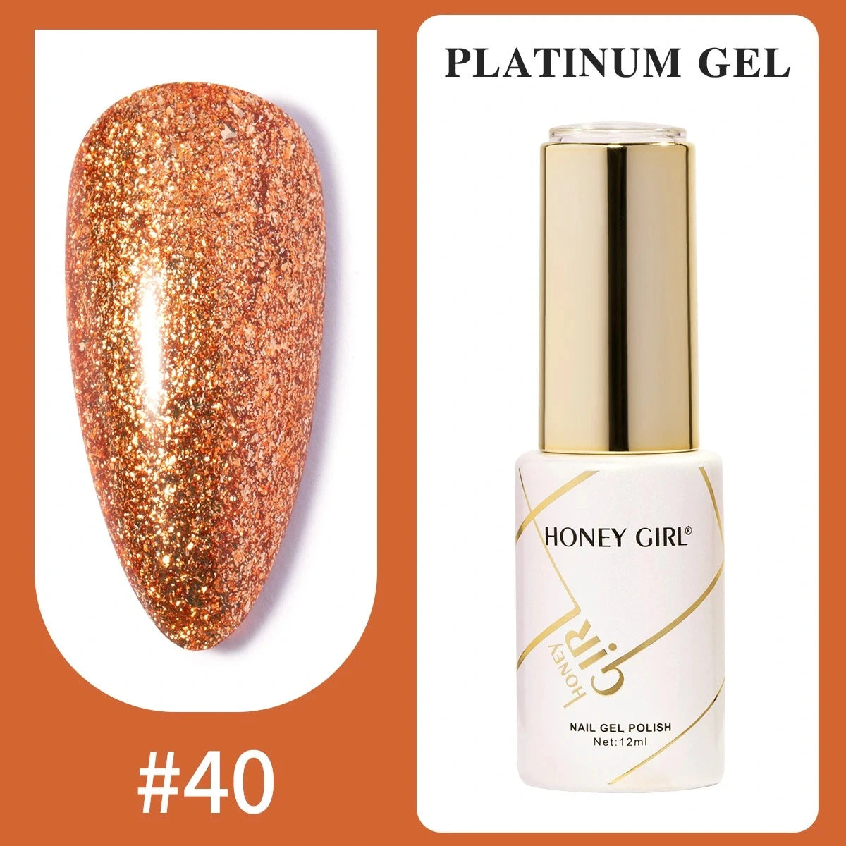Honey Girl Platinum Shine Sett - 48 Glitter Farger - Shellac/Gelelakk