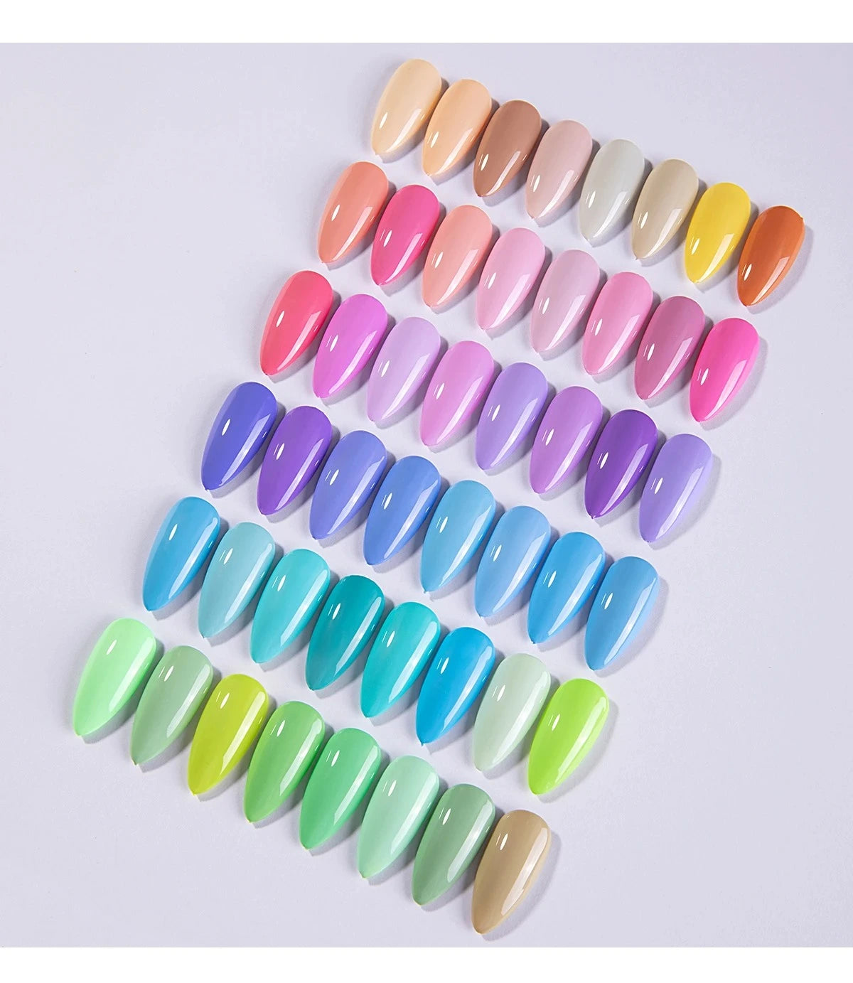 Honey Girl Summer Macaron Sett - 48 Lyse farger - Shellac/Gelelakk