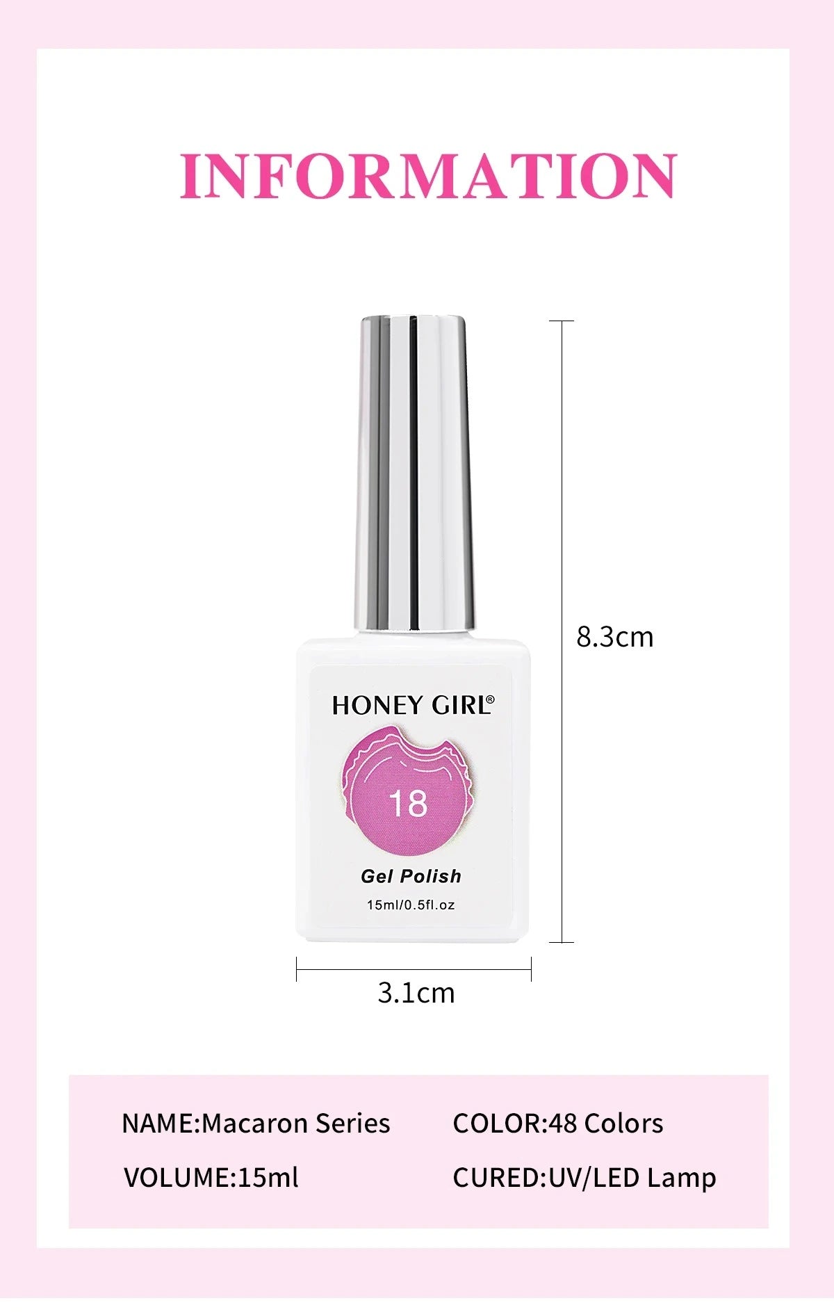 Honey Girl Summer Macaron Sett - 48 Lyse farger - Shellac/Gelelakk