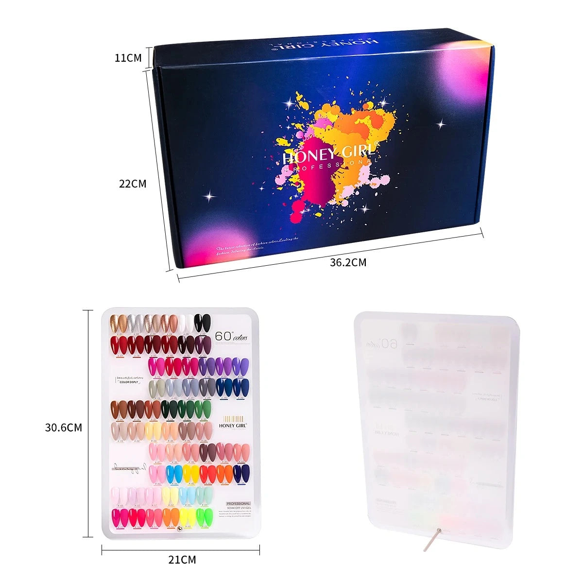 Honey Girl - 60 Farger - UV/LED Komplett Sett - Shellac/Gelelakk