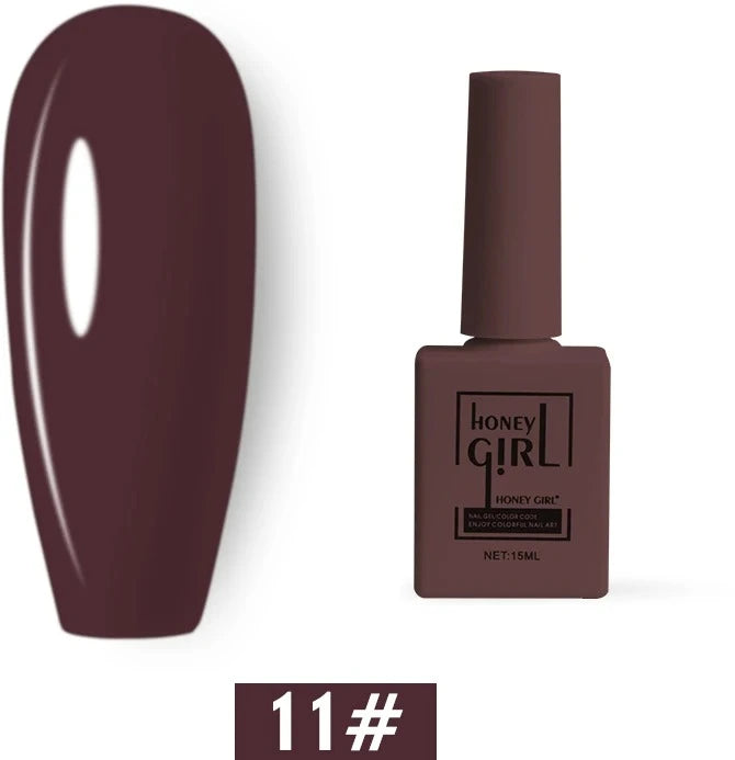 Honey Girl - 60 Farger - UV/LED Komplett Sett - Shellac/Gelelakk