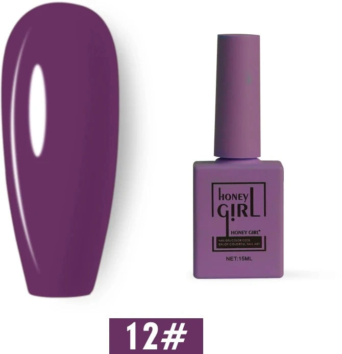 Honey Girl - 60 Farger - UV/LED Komplett Sett - Shellac/Gelelakk