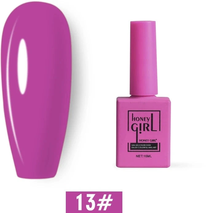 Honey Girl - 60 Farger - UV/LED Komplett Sett - Shellac/Gelelakk