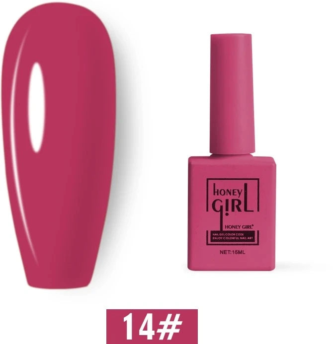 Honey Girl - 60 Farger - UV/LED Komplett Sett - Shellac/Gelelakk