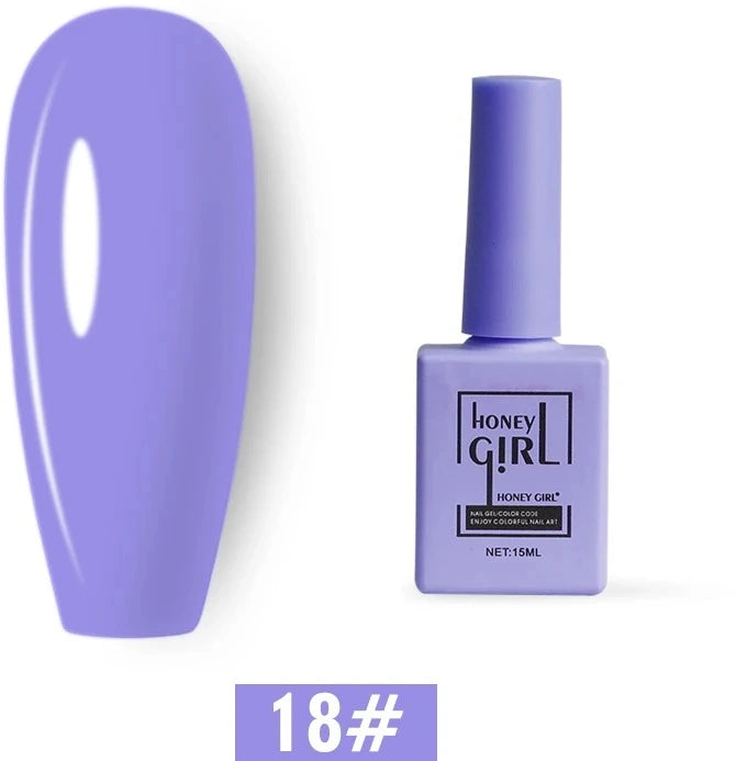 Honey Girl - 60 Farger - UV/LED Komplett Sett - Shellac/Gelelakk