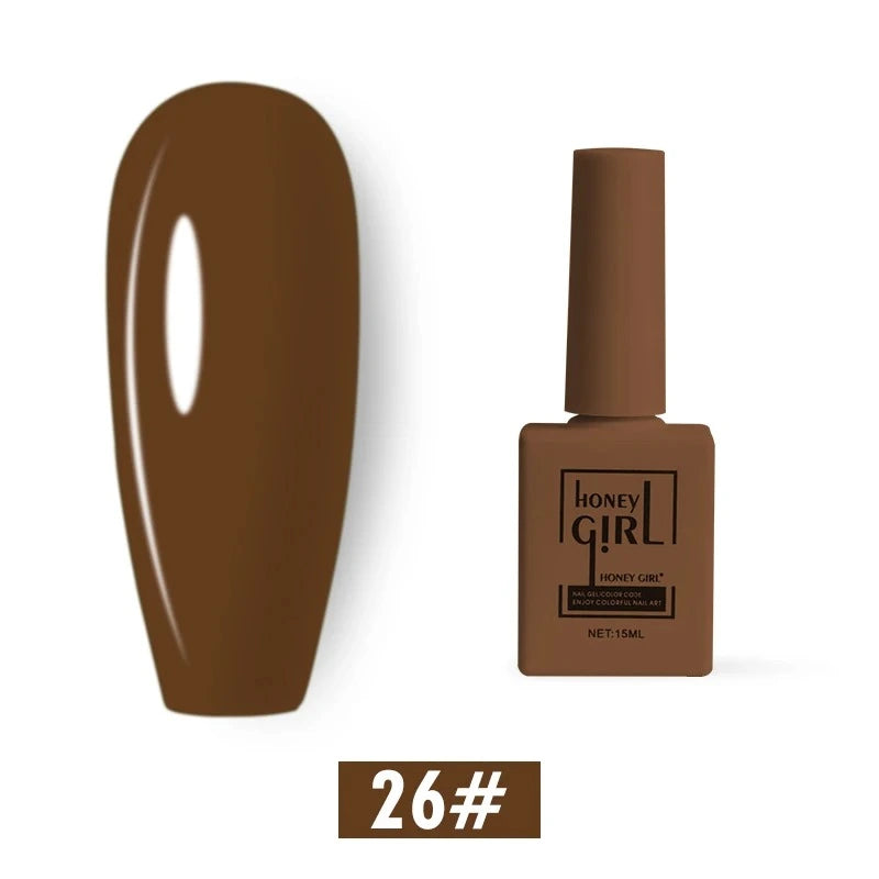 Honey Girl - 60 Farger - UV/LED Komplett Sett - Shellac/Gelelakk