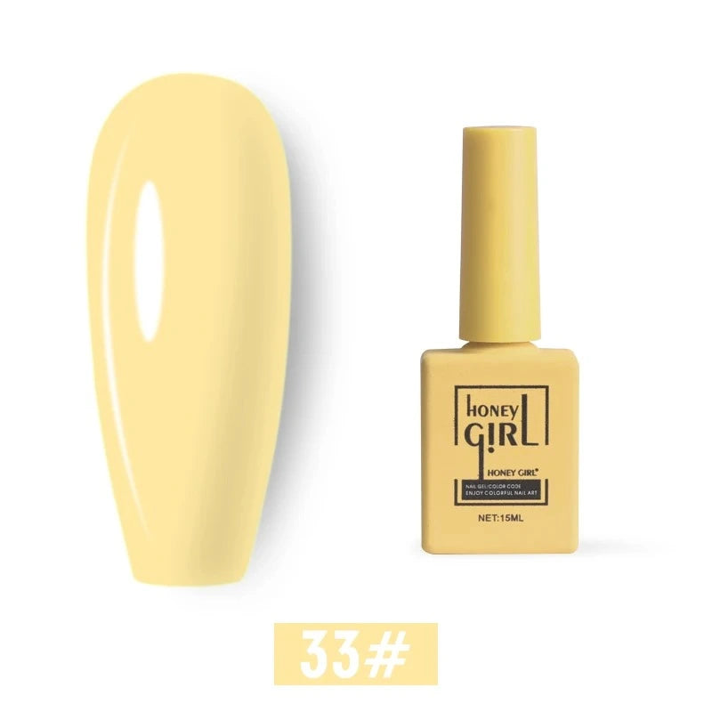 Honey Girl - 60 Farger - UV/LED Komplett Sett - Shellac/Gelelakk