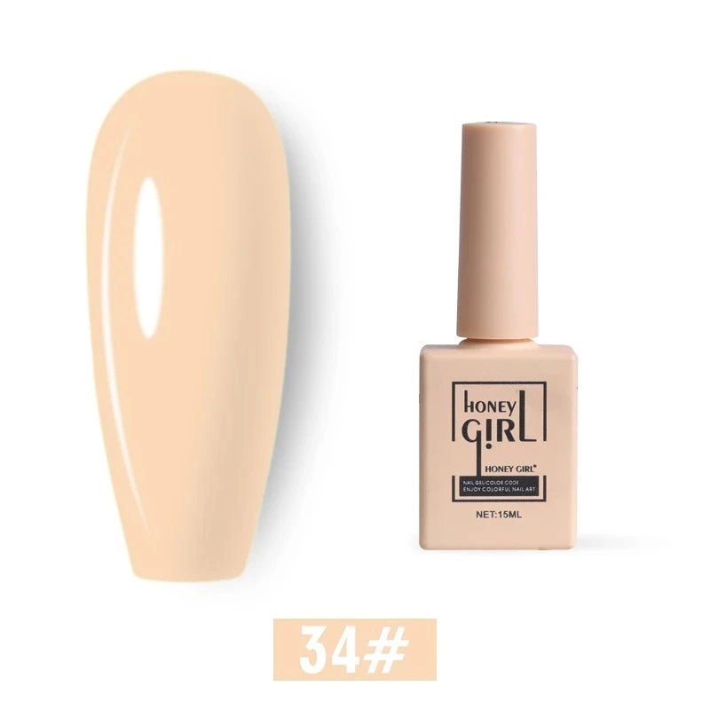 Honey Girl - 60 Farger - UV/LED Komplett Sett - Shellac/Gelelakk