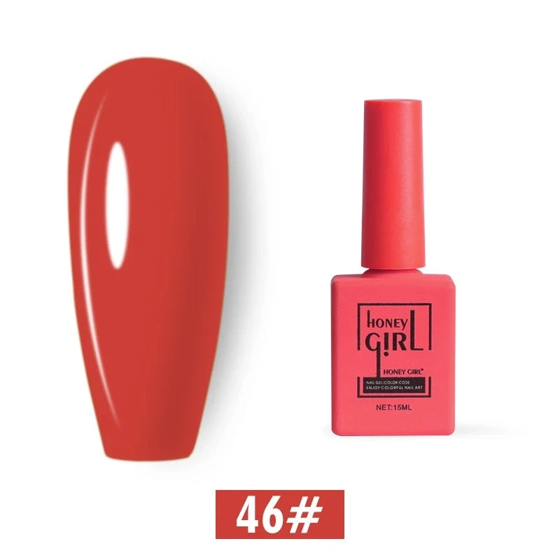 Honey Girl - 60 Farger - UV/LED Komplett Sett - Shellac/Gelelakk