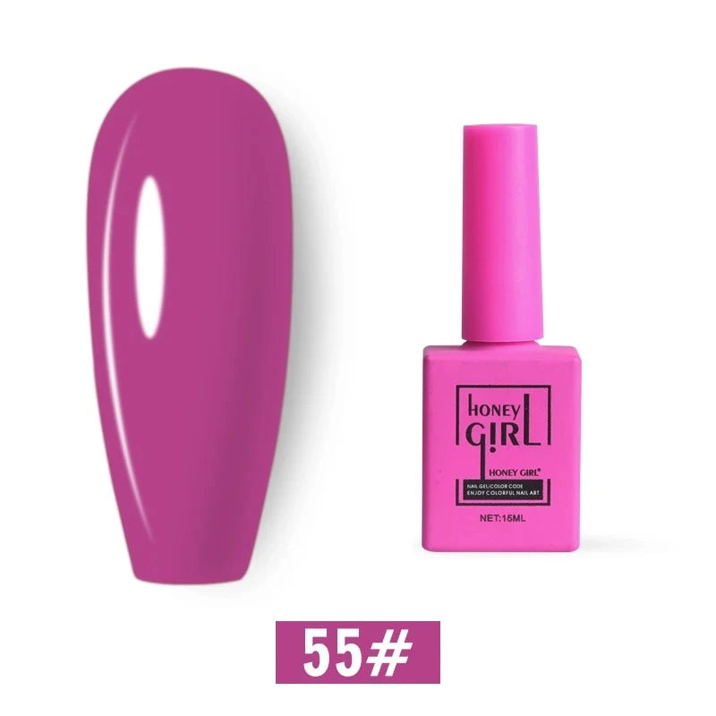 Honey Girl - 60 Farger - UV/LED Komplett Sett - Shellac/Gelelakk