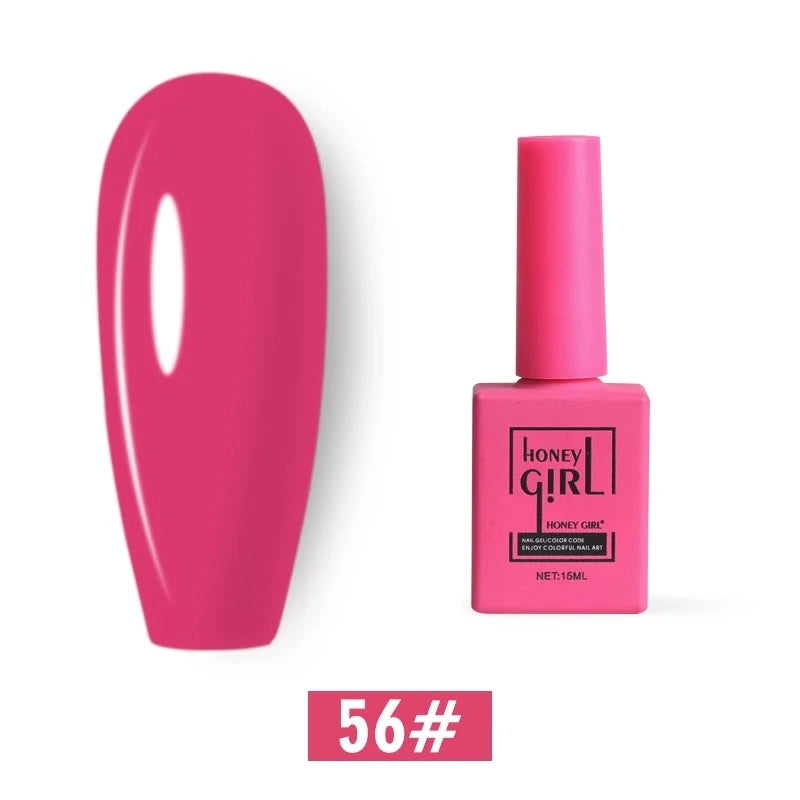 Honey Girl - 60 Farger - UV/LED Komplett Sett - Shellac/Gelelakk