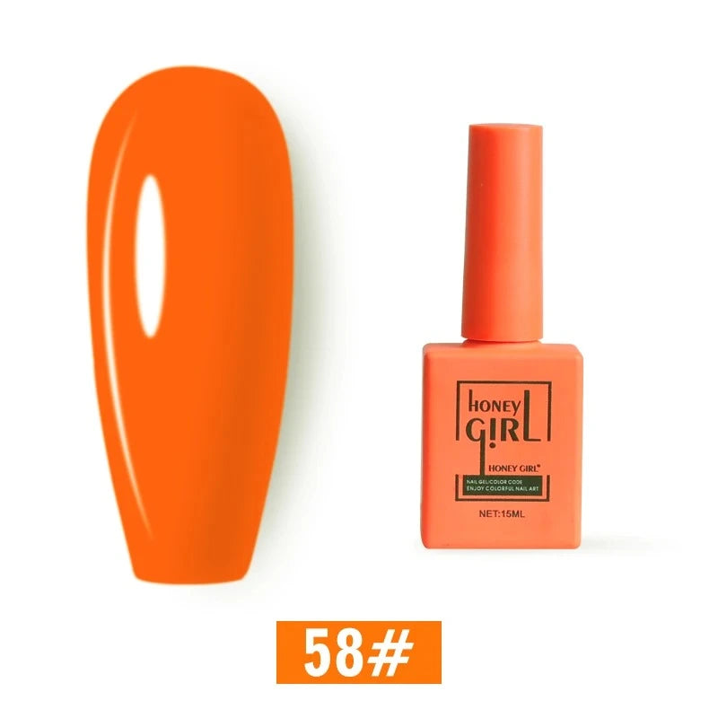 Honey Girl - 60 Farger - UV/LED Komplett Sett - Shellac/Gelelakk