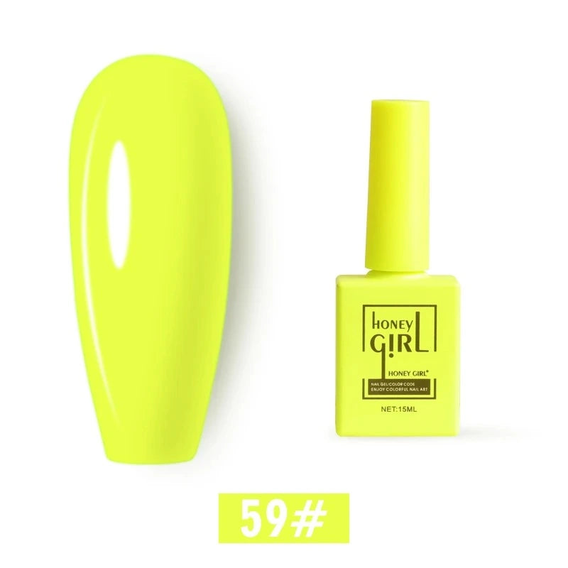 Honey Girl - 60 Farger - UV/LED Komplett Sett - Shellac/Gelelakk