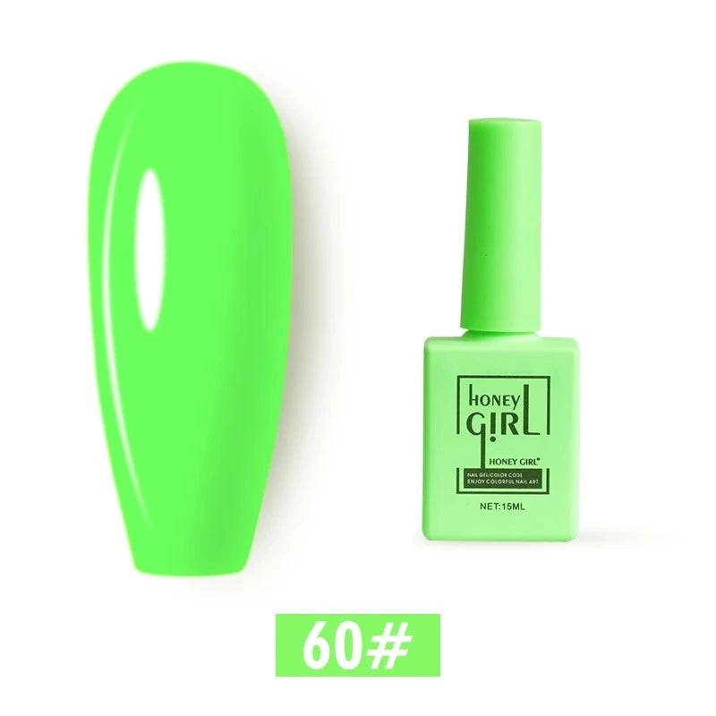 Honey Girl - 60 Farger - UV/LED Komplett Sett - Shellac/Gelelakk