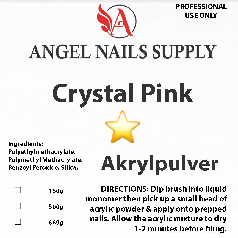 AKRYLPULVER - CRYSTAL PINK