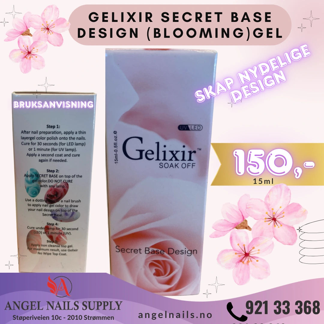Gelixir Secret Base Design (blooming) Gel - 15ml