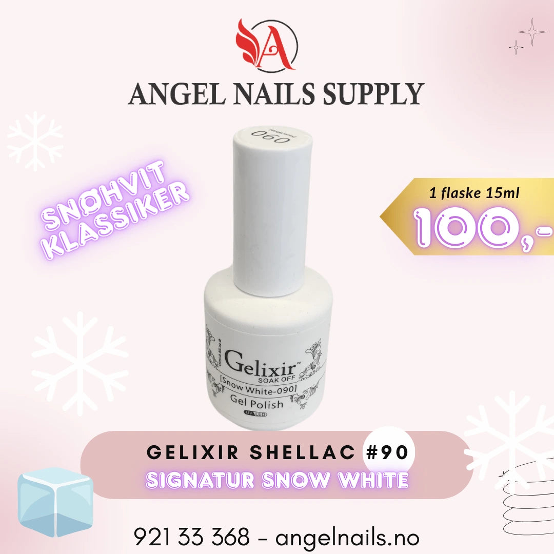 Gelixir Shellac #90 – Snow White