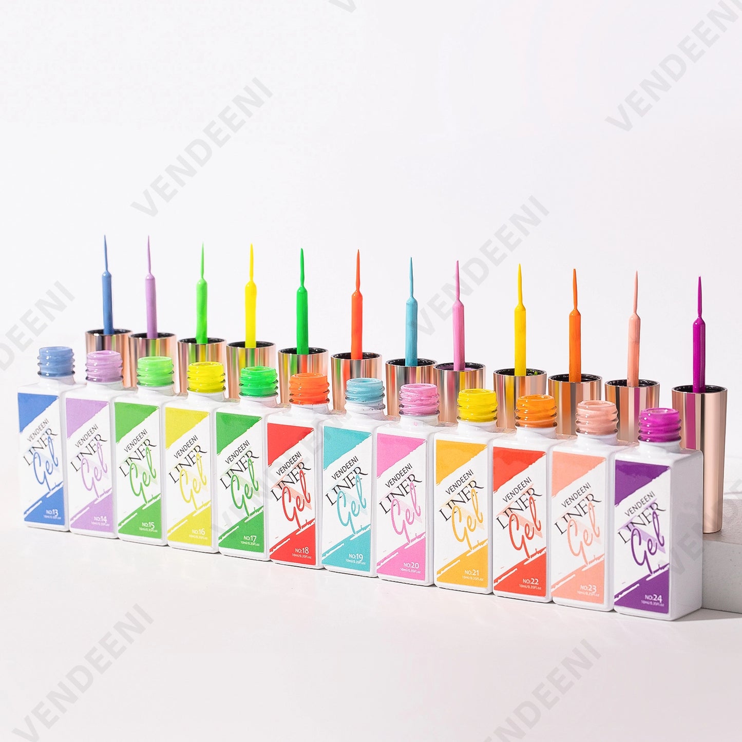 Liner Gel Art - UV Gelelakk/Shellac for design med tynn pensel - Vendeeni