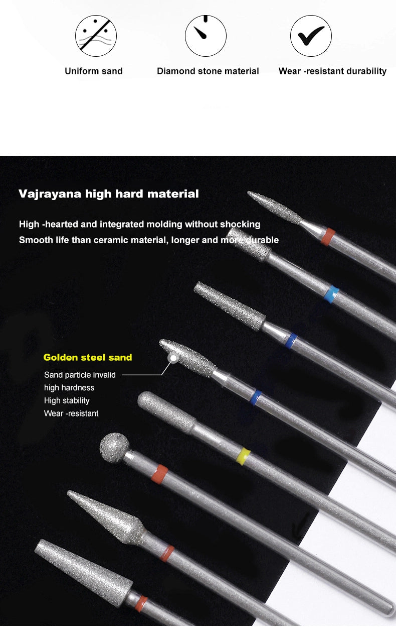 Slitesterk Diamant Drill Bit - Neglebåndspolering - PG02