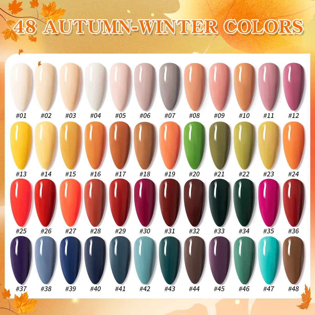 Honey Girl Autumn Winter Collection Set 48 Høstfarger - Shellac/Gelelakk