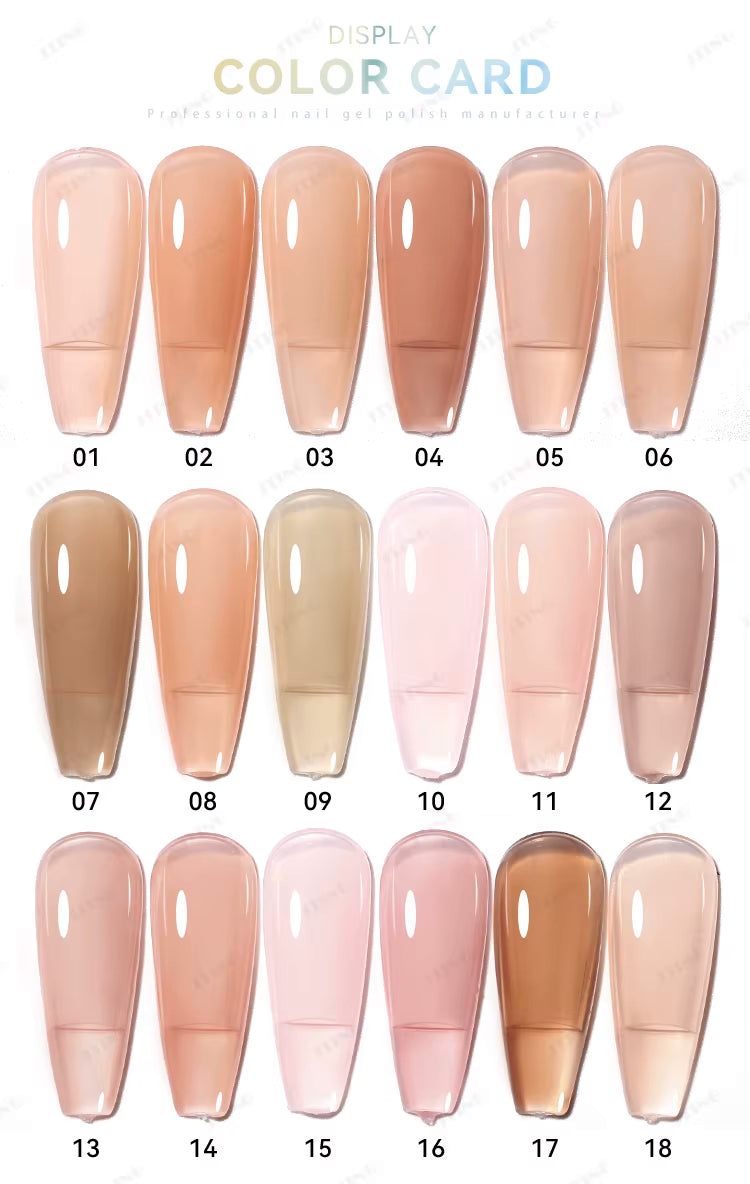 Shellac "Nude Jelly Gel" - Gel lakk Polish - 48 Farger