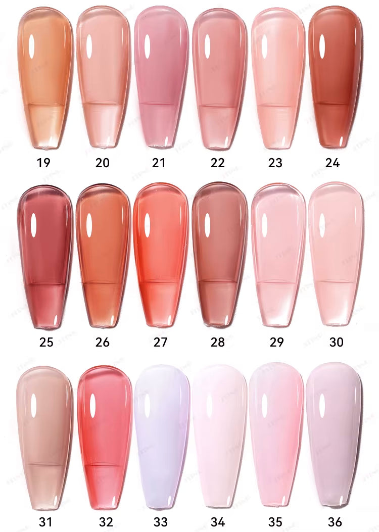 Shellac "Nude Jelly Gel" - Gel lakk Polish - 48 Farger