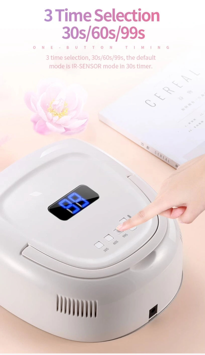 Negledesign Lampe - UV/LED Trådløs - Hvit - S20 - 60W