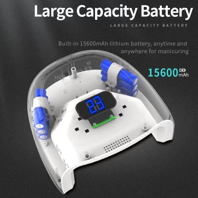 Negledesign Lampe - UV/LED Trådløs - Hvit - S20 - 60W