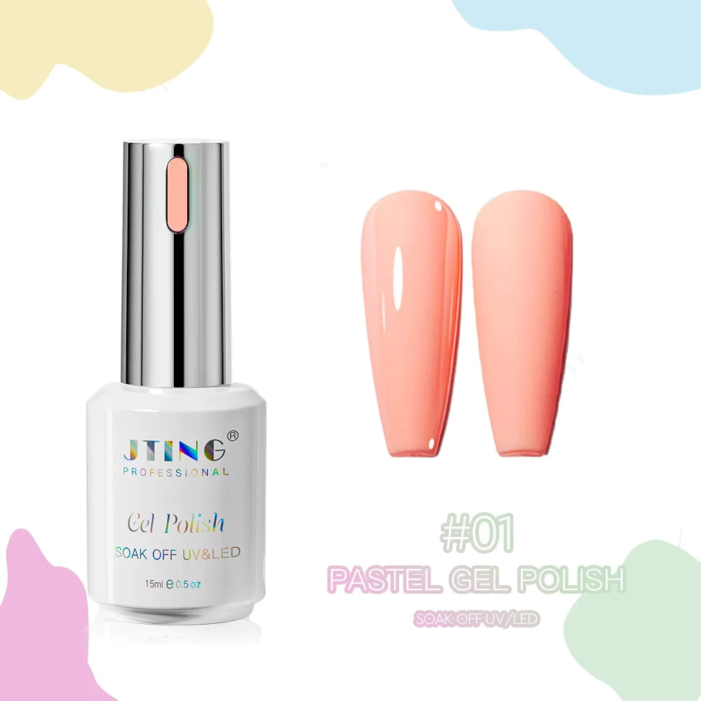 Shellac/Gel lakk - "Pastel" 24 Farger - Gel Polish kit