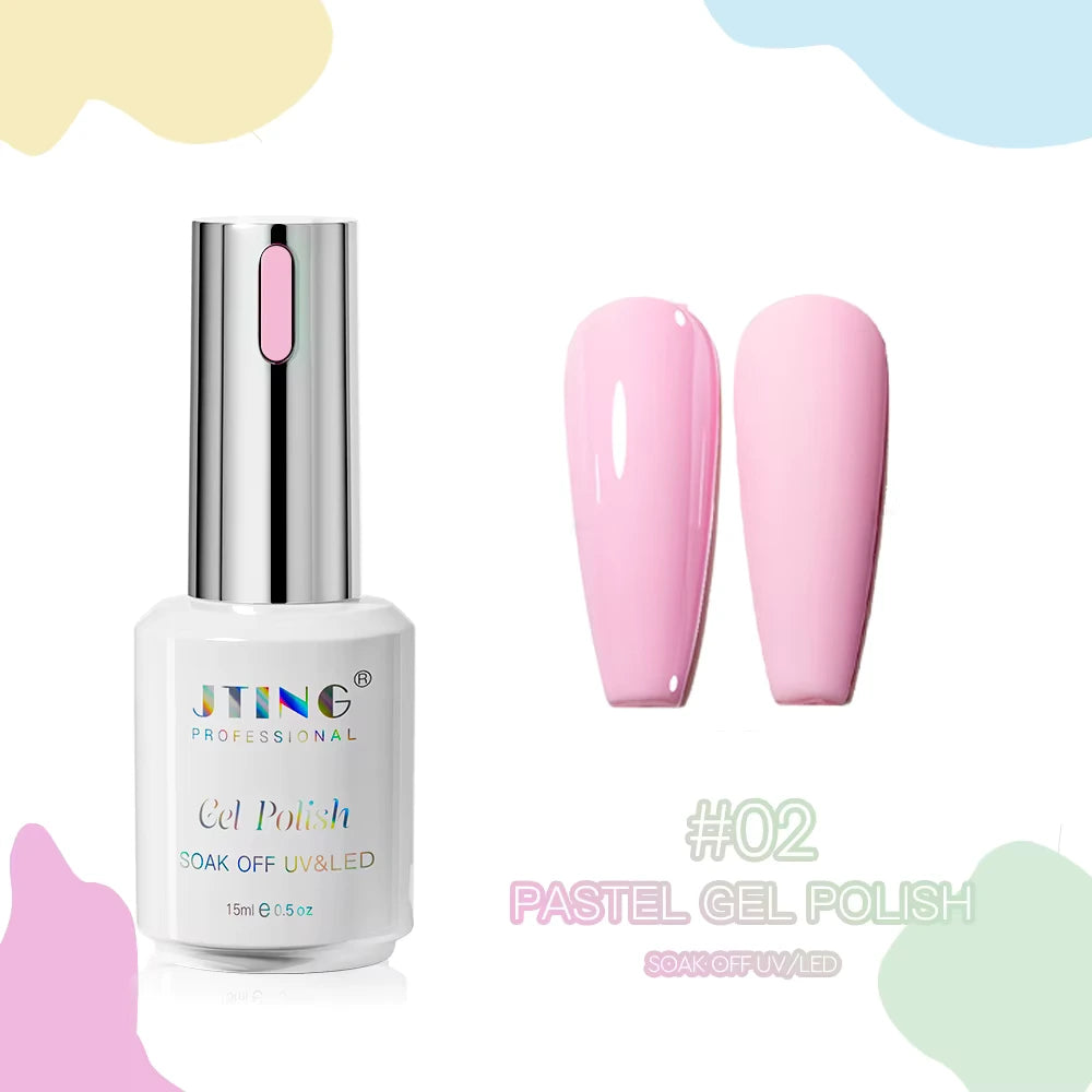Shellac/Gel lakk - "Pastel" 24 Farger - Gel Polish kit