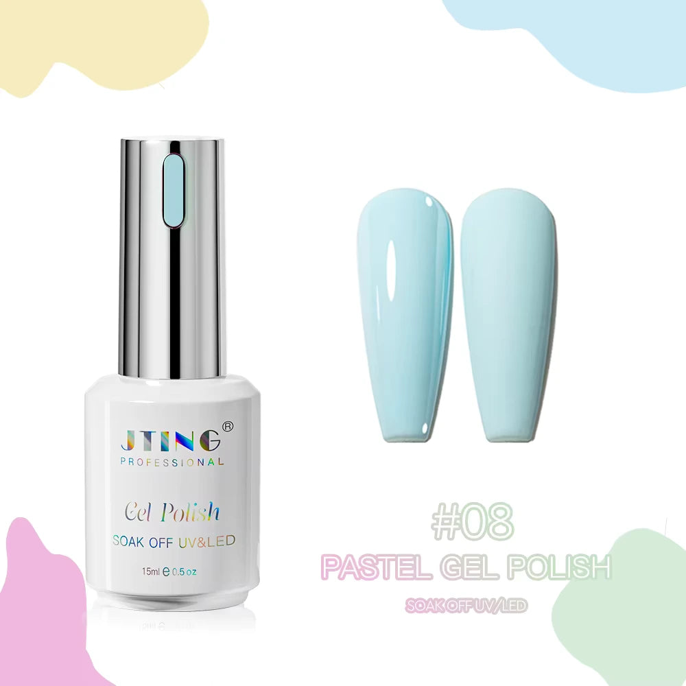Shellac/Gel lakk - "Pastel" 24 Farger - Gel Polish kit