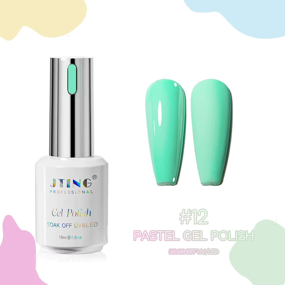Shellac/Gel lakk - "Pastel" 24 Farger - Gel Polish kit