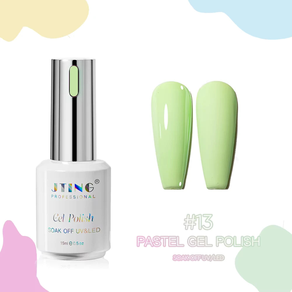 Shellac/Gel lakk - "Pastel" 24 Farger - Gel Polish kit