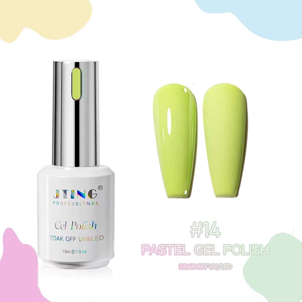 Shellac/Gel lakk - "Pastel" 24 Farger - Gel Polish kit