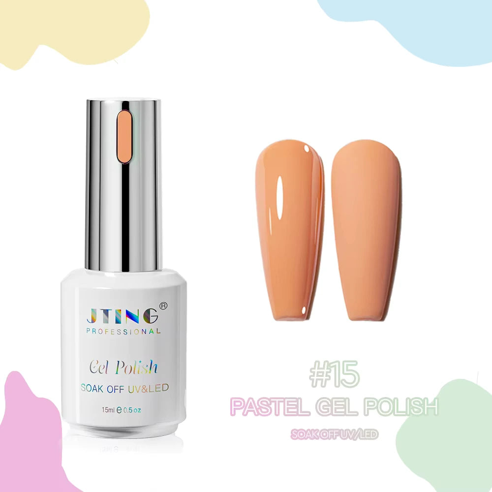 Shellac/Gel lakk - "Pastel" 24 Farger - Gel Polish kit