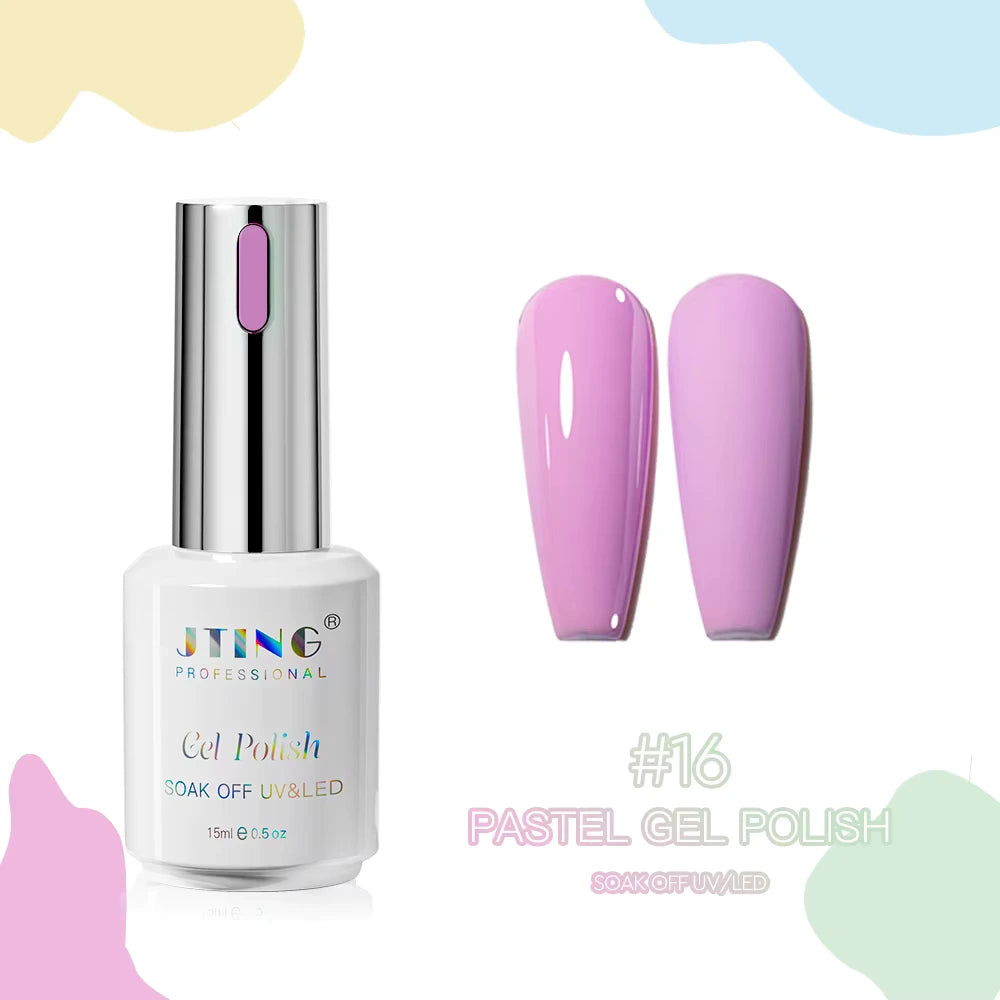 Shellac/Gel lakk - "Pastel" 24 Farger - Gel Polish kit