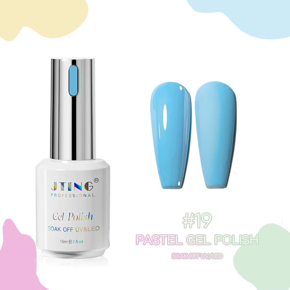 Shellac/Gel lakk - "Pastel" 24 Farger - Gel Polish kit