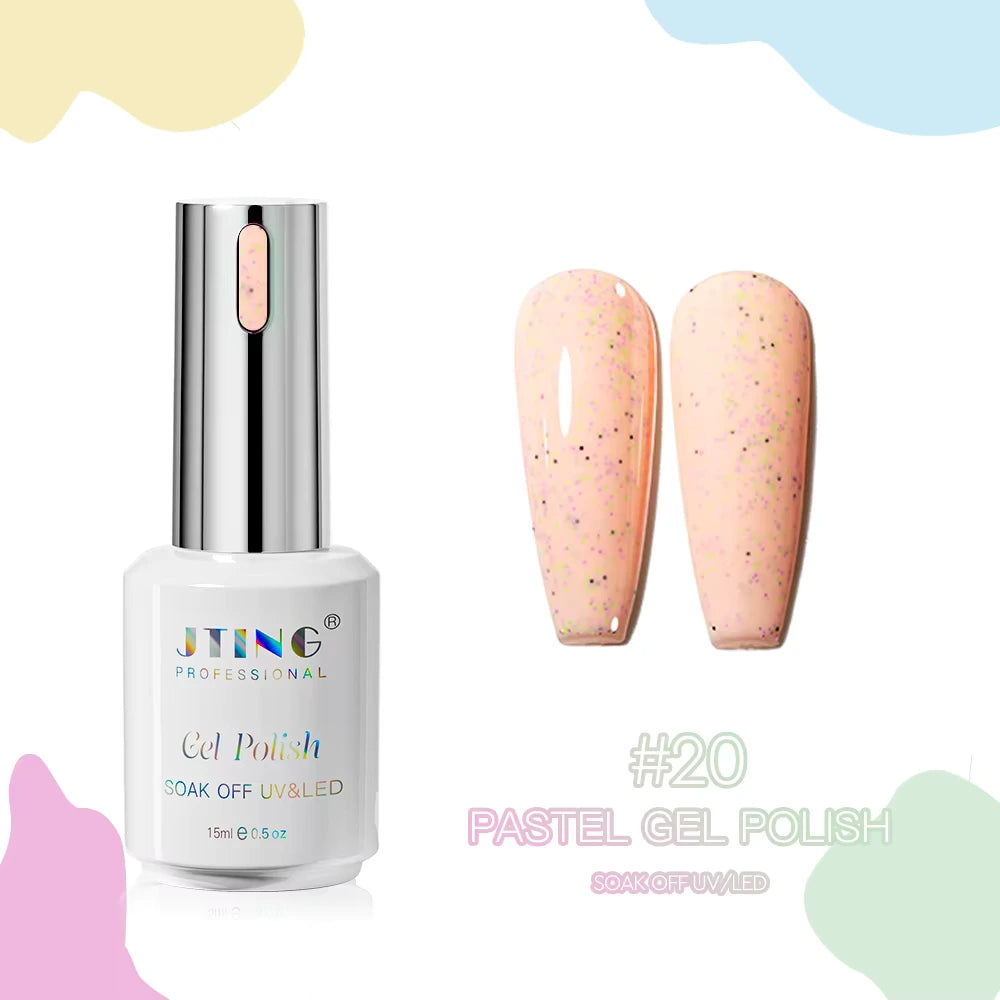 Shellac/Gel lakk - "Pastel" 24 Farger - Gel Polish kit