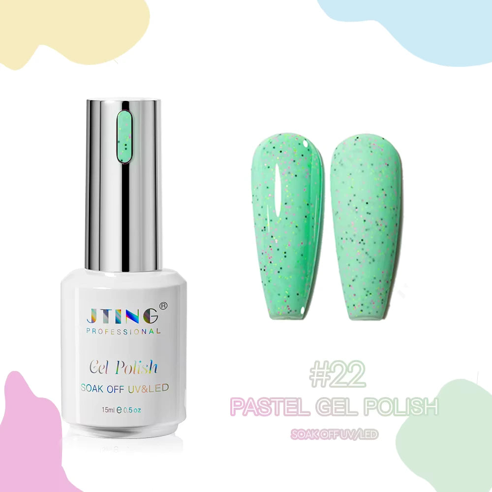 Shellac/Gel lakk - "Pastel" 24 Farger - Gel Polish kit