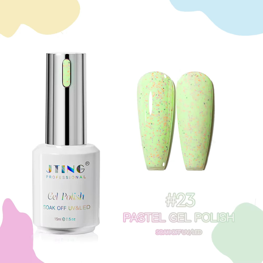 Shellac/Gel lakk - "Pastel" 24 Farger - Gel Polish kit