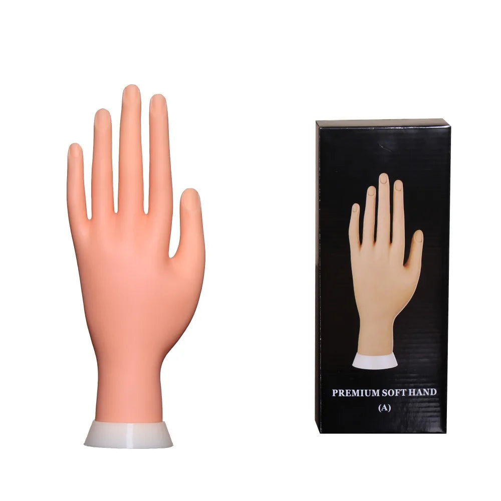 Trenings hånd for neglekurs negldesign øving - Premium soft hand