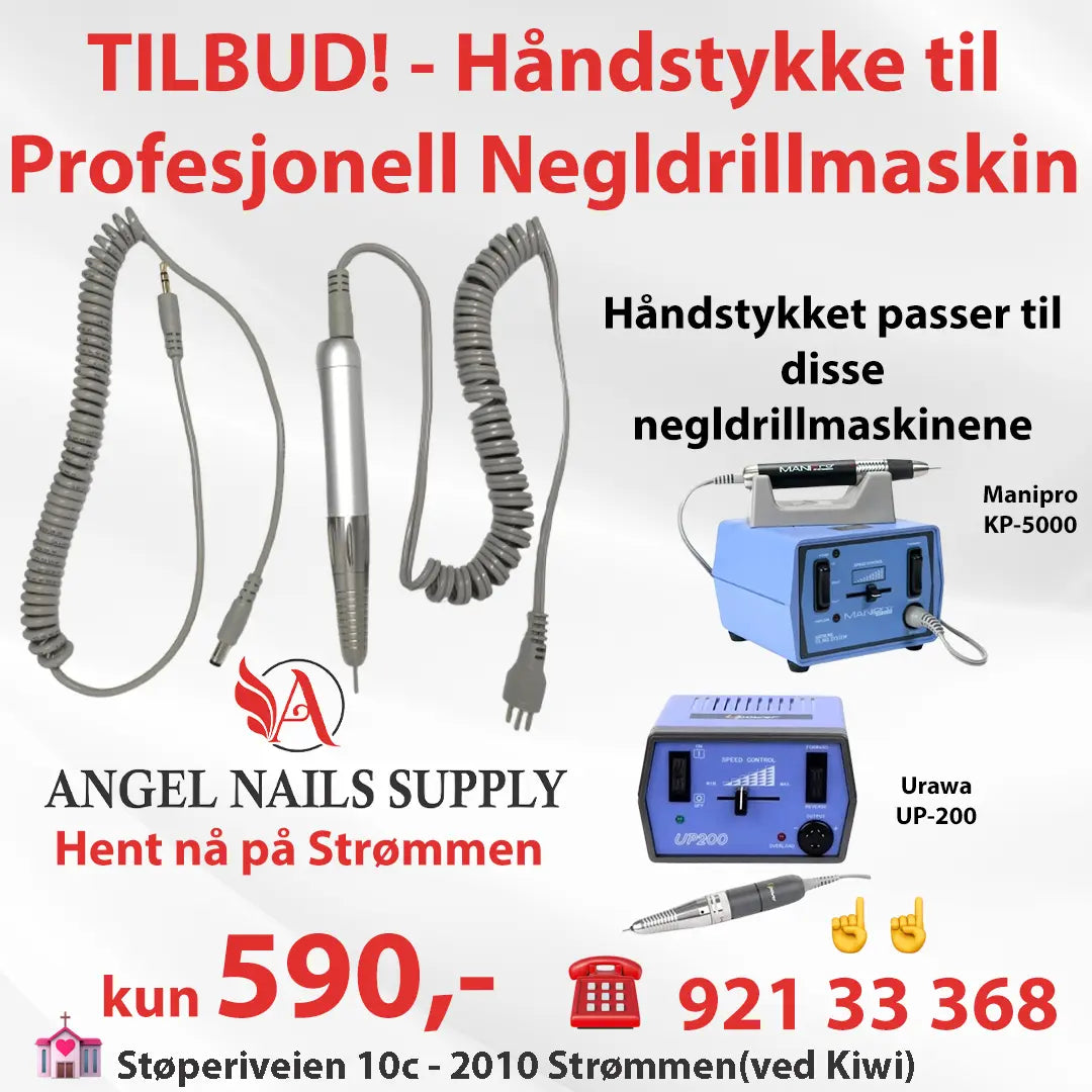 Håndstykke til negldrillmaskin (Erstatningdel)- Passer til Manipro-KP5000 og Urawa-UP200