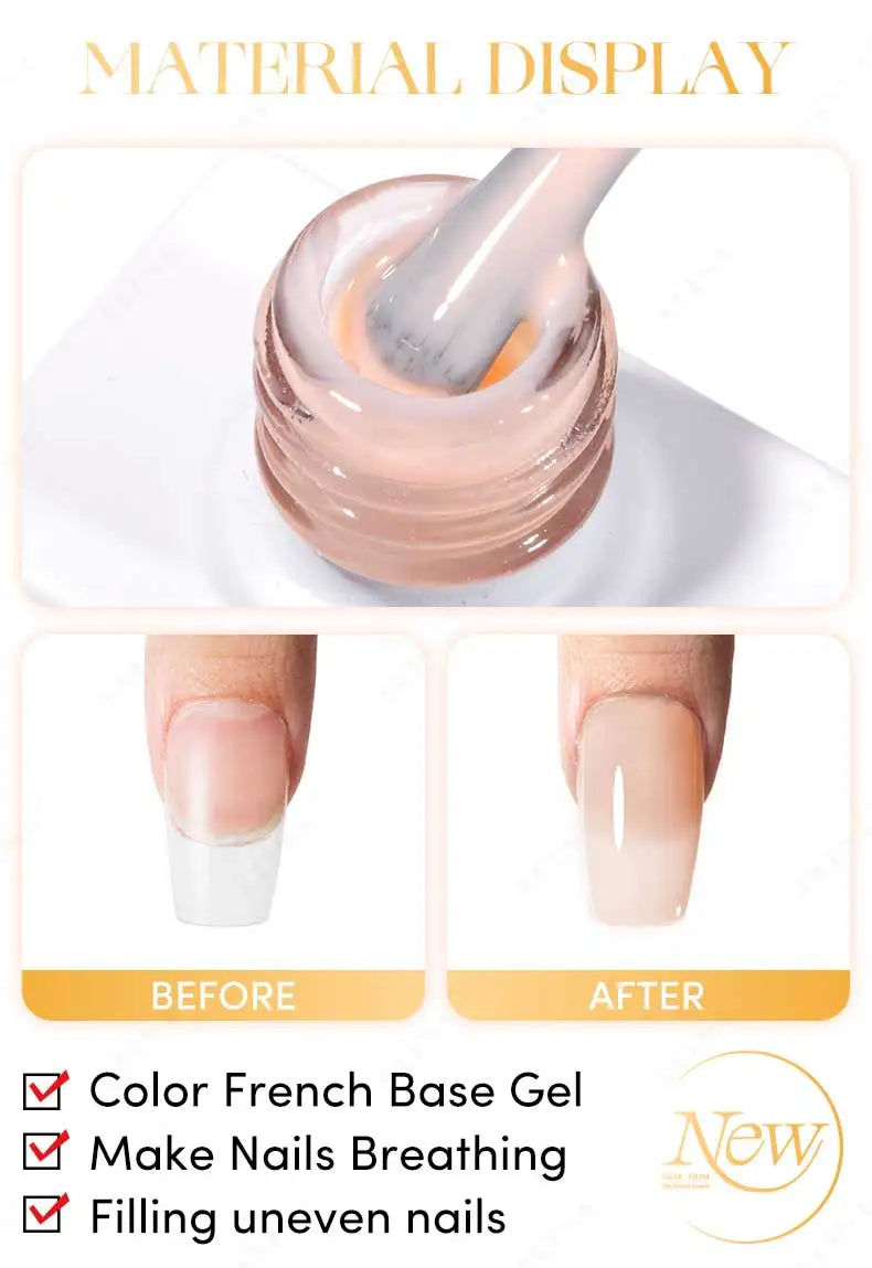 Nude Pink Top Coat - 4 farger