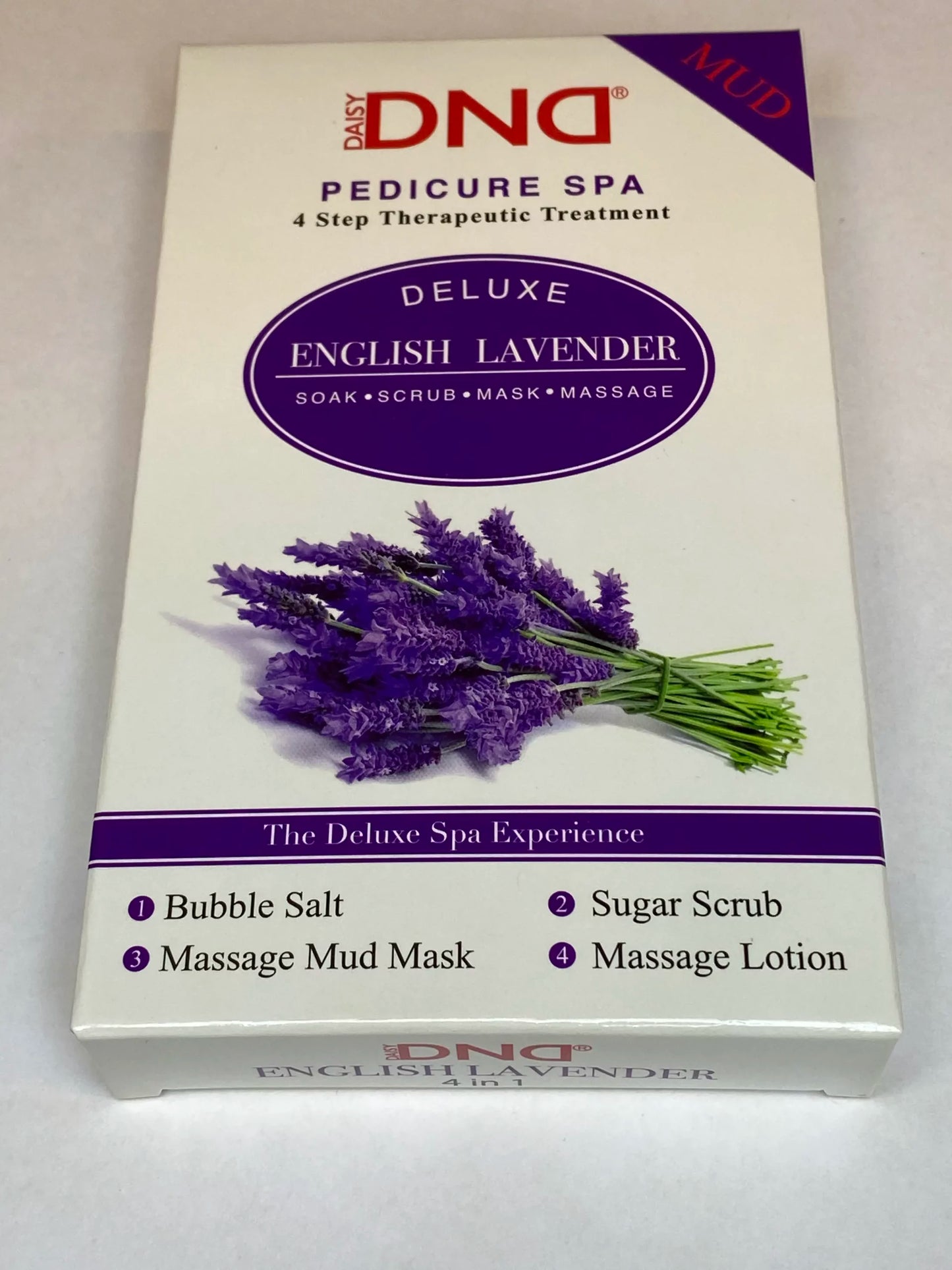 Deluxe Pedikyr Spa Behandling - 4 Trinn - Lavender - DND