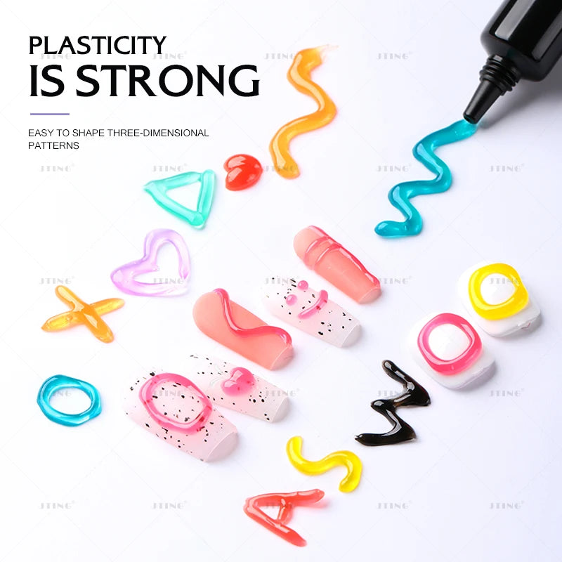 Candy 3D modellering soft gel - 12 farger